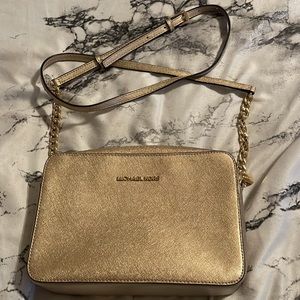 Gold Michael Kors crossbody